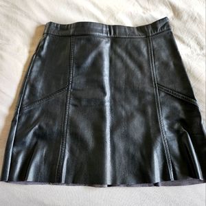 Black Pleather Skirt